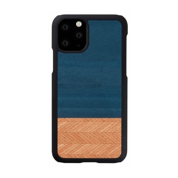Man&Wood premiumfodral för iPhone 11 Pro - Denim Blå