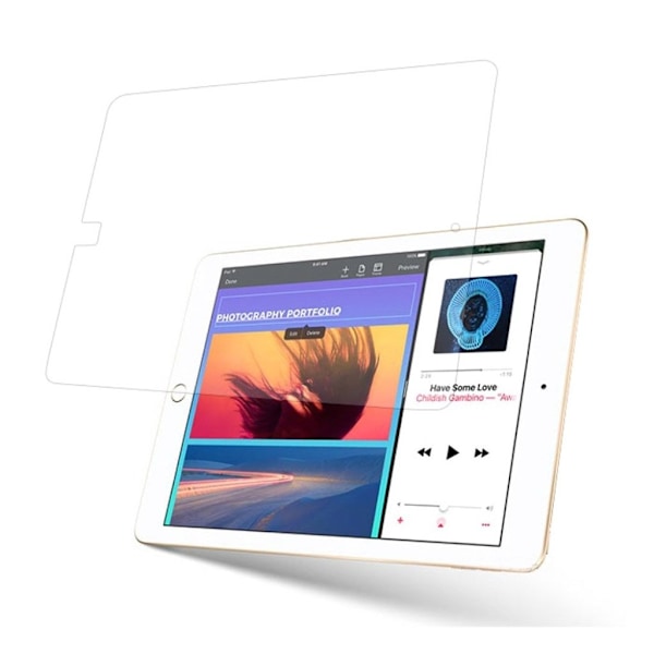 iPad (2017) 0.3mm skärmskydd i härdat glas Transparent