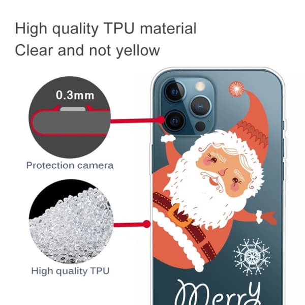 Juleetui til iPhone 12 Pro Max - Julemandden Kommer Red