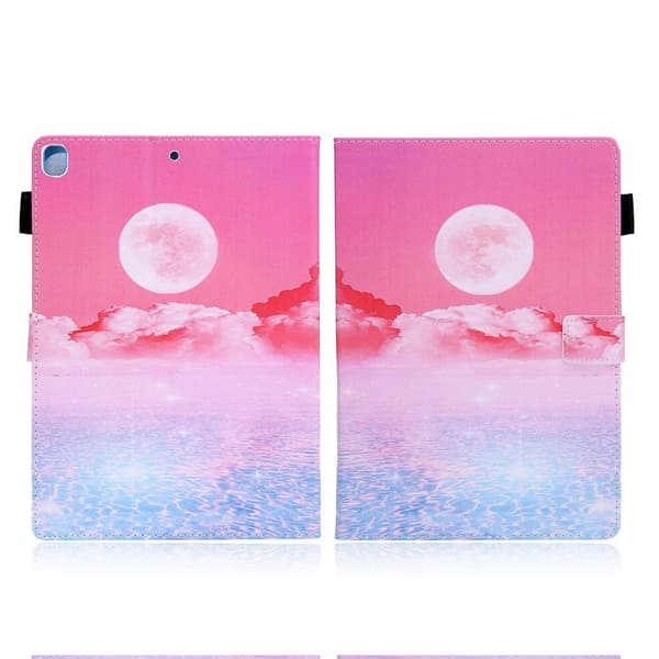 iPad 10.2 (2020) / Air (2019) mønster læder etui - Afterglow Pink