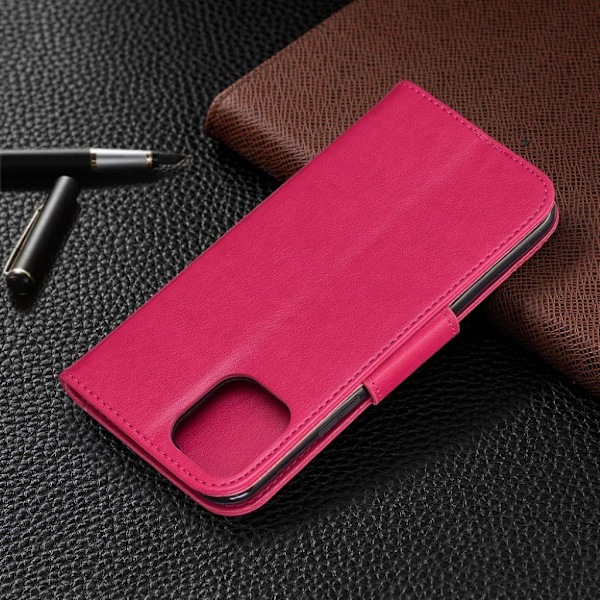 Butterfly läder iPhone 11 Pro fodral - Rosa Rosa