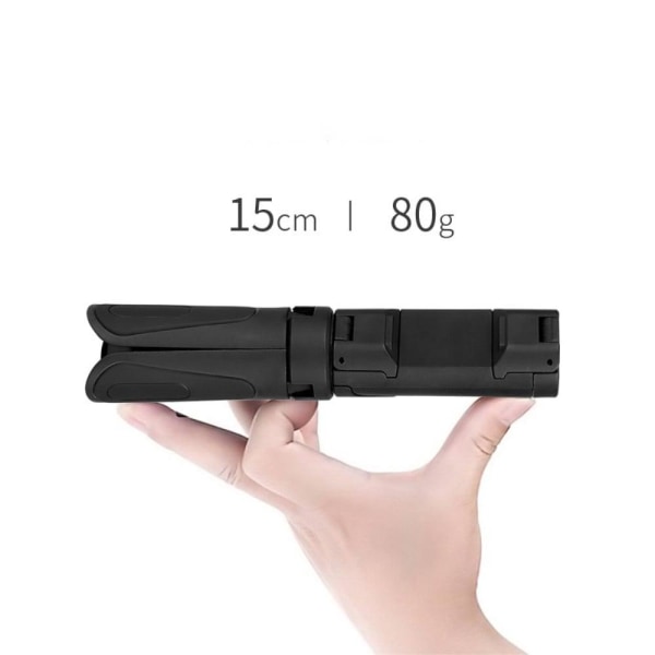 Universal mini foldable phone holder desktop tripod - Black Svart