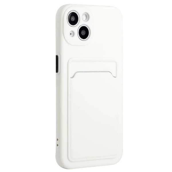 iPhone 14 Plus kuori korttipaikalla - Valkoinen White