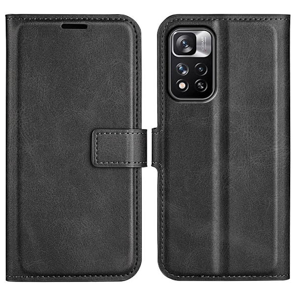 Hållbart konstläder Xiaomi Redmi Note 11 Pro 5G / Xiaomi Redmi Note 11 Pro Plus 5G fodral med plånbok - Svart Svart