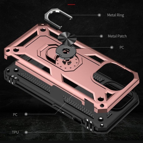 Stødsikkert iPhone 13 Pro hybridcover - Lyserød Pink