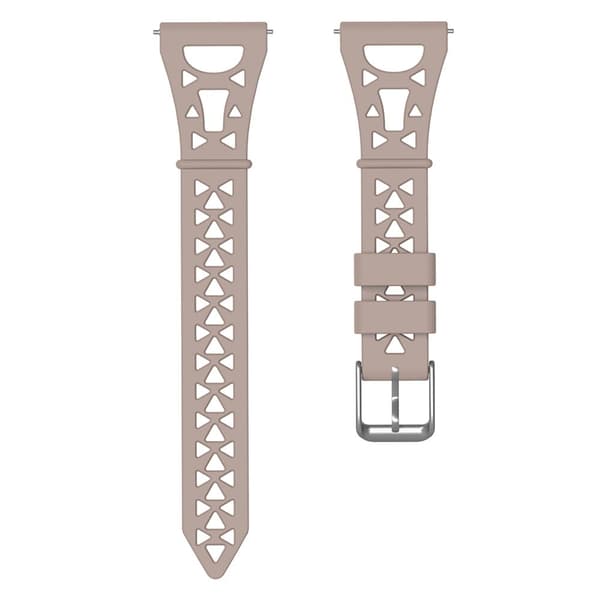 22mm Universal tower design silikoni ranneke - Khaki Brown