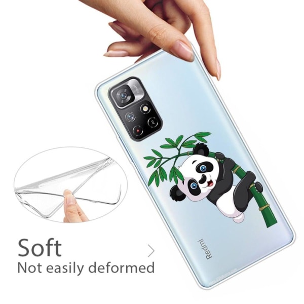 Deco Xiaomi Redmi Note 11T 5G / Note 11s 5g Etui - Panda Klatrer Bambus Black