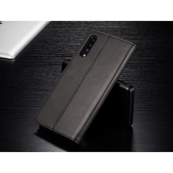 LC.IMEEKE Samsung Galaxy A70 Flip Etui - Sort Black