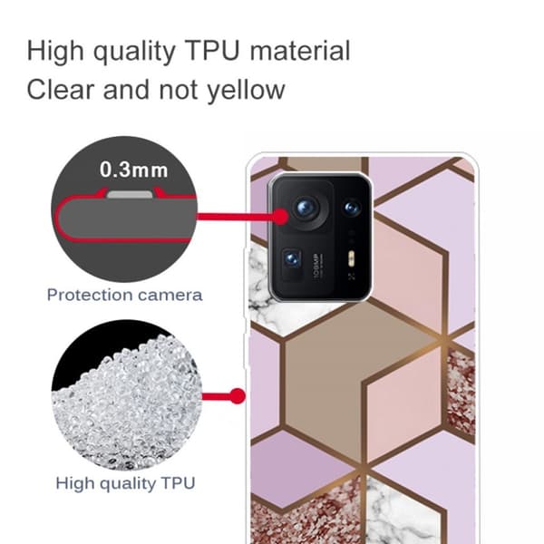 Marble Xiaomi Mix 4 Suojakotelo - Golden Lush Tile Multicolor