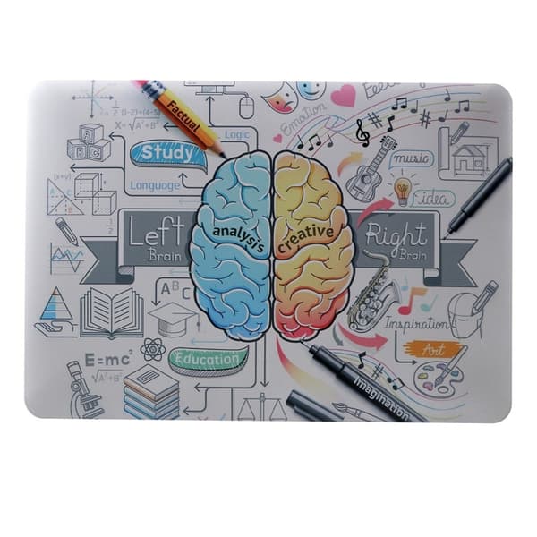 MacBook Pro 13 Retina (A1425, A1502) cover med cool mønster - Hjerneanalyse Multicolor
