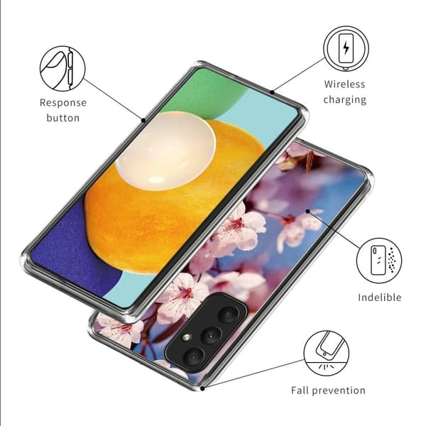 Deco Samsung Galaxy A05s deksel - Ferskenblomst Pink