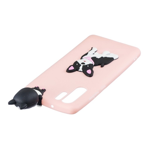 Huawei P30 Pro 3D mønster blødt etui - Hund Multicolor