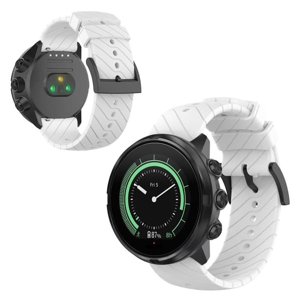 Suunto 9 hållbar silikon klockarmband - vit Vit