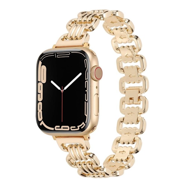 Apple Watch Series 8 (41mm) tyylikäs rengasranneke - Kulta Gold