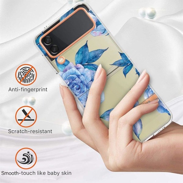 Super Slim og Holdbart Blødtcover til Samsung Galaxy Z Flip4 - H Blue