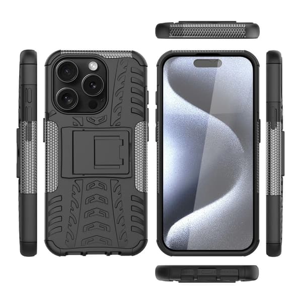 Offroad iPhone 15 Pro Max skal - Svart Svart