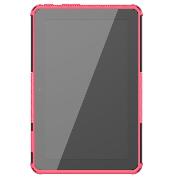Däckmönstrat kickstand-fodral för Amazon Fire 7 (2022) - Ros Rosa