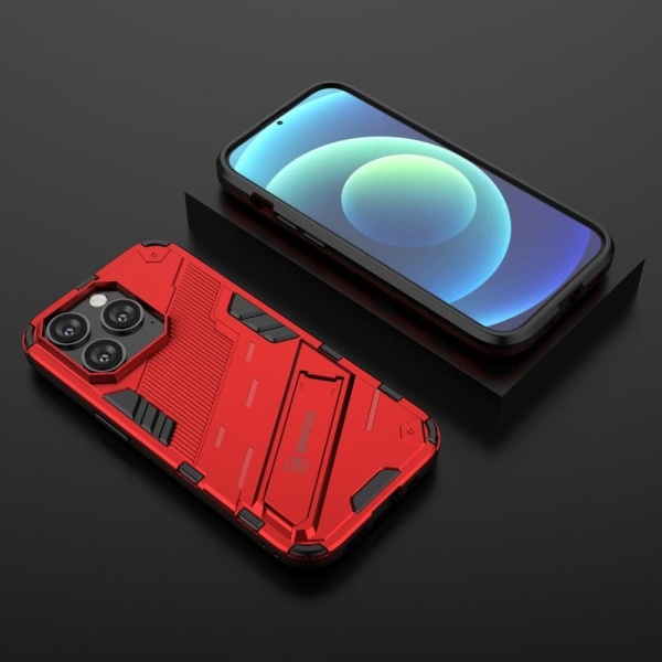 Shockproof Hybrid Suojakuori With A Modern Touch For iPhone 14 Pro Max - Punainen Red