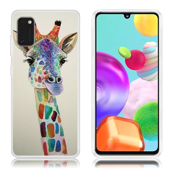 Deco Samsung Galaxy A41 skal - Giraff multifärg