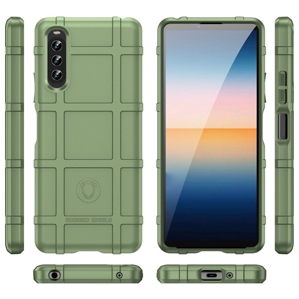 Rugged Shield Sony Xperia 10 IV skal - Grön Grön