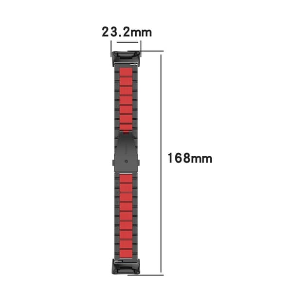 Fitbit Charge 5 kolminkertainen helmityylinen kellonhihna - Musta Black