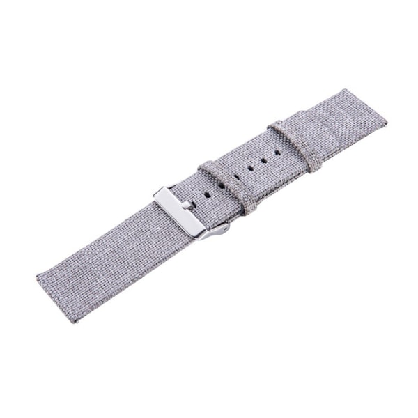 Samsung Galaxy Watch (46mm) klockarmband i canvas - Grå Silvergrå