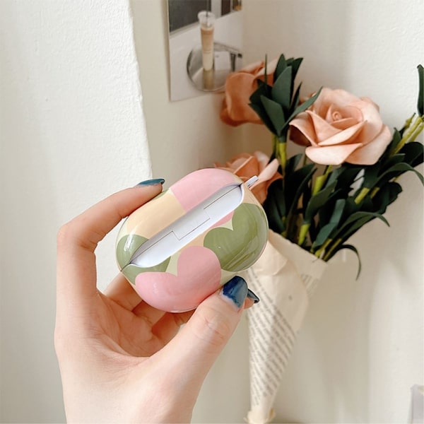 Xiaomi Redmi Buds 4 Pro søtt design-etui - Grønt Hjerte Green