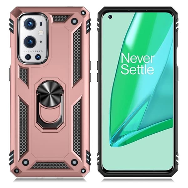 Bofink Combat OnePlus 9 Pro deksel - Rose Gull Pink