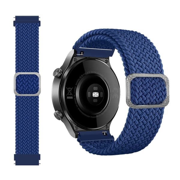 22m Universal punottu kuvio kellon hihna - Sininen Blue
