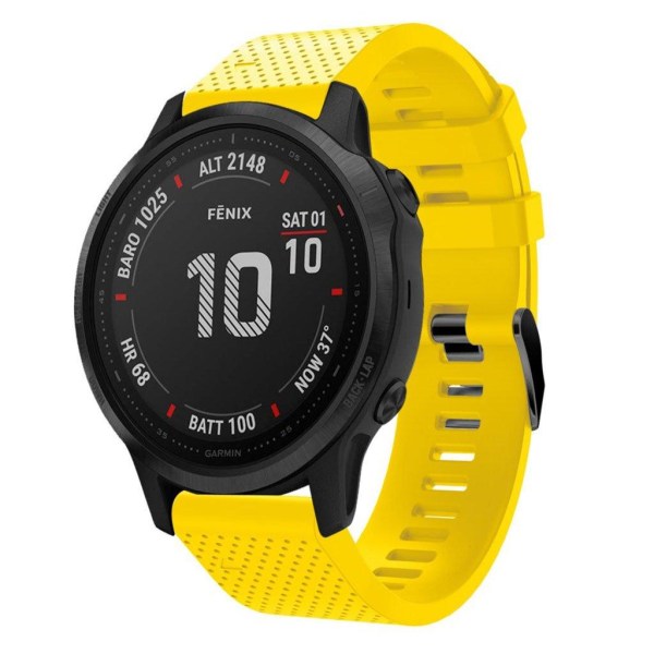 Garmin Fenix 6S silikone Urrem - Gul Yellow