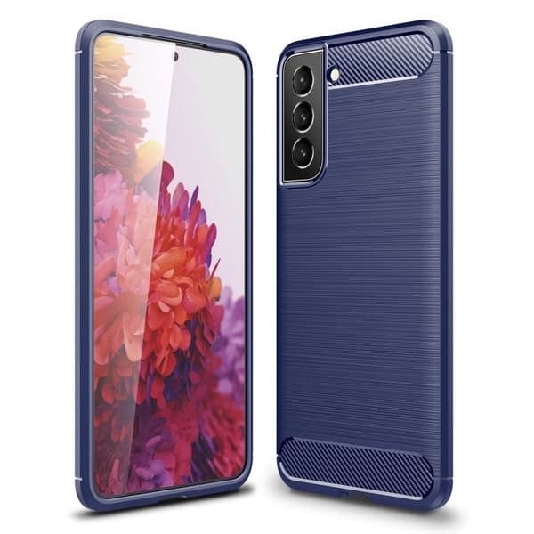 Carbon Flex Samsung Galaxy S22 Plus skal - Blå Blå