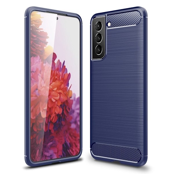 Carbon Flex Suojakotelo Samsung Galaxy S22 Plus - Sininen Blue