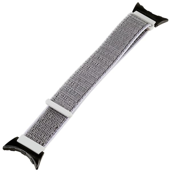 Klockarmband i nylon för Google Pixel Watch - Grå / Vit Vit