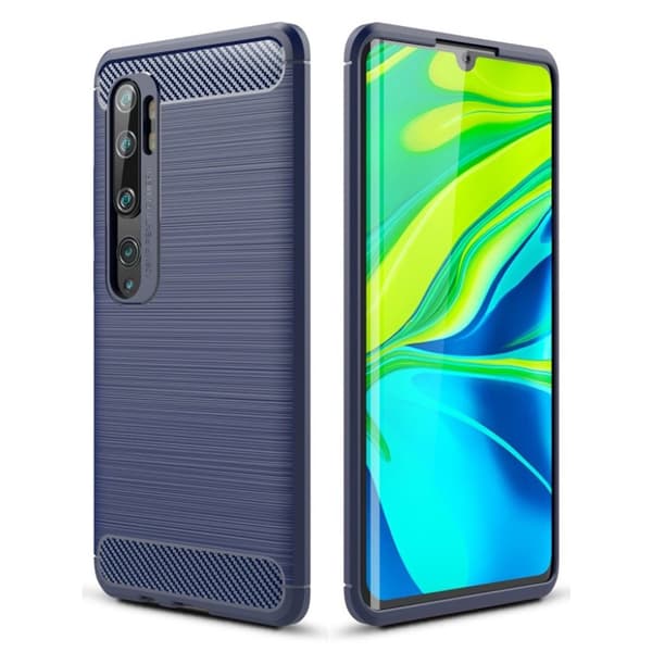 Carbon Flex Xiaomi Mi CC9 Pro / Xiaomi Mi Note 10 / Xiaomi Mi Note 10 Pro skal - Blå Blå