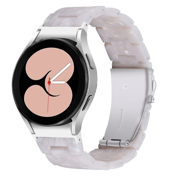 Samsung Galaxy Watch 5 / 5 Pro urrem i resin-stil - Perle Hvid White