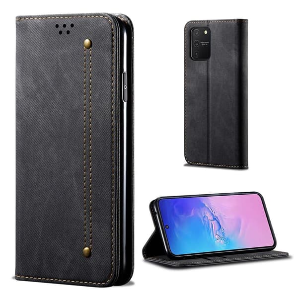 Jeans Samsung Galaxy S10 Lite kotelot - Musta Black