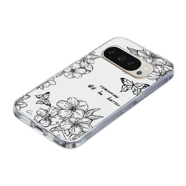 Vibe Google Pixel 9 / Google Pixel 9 Pro cover - Sommerfugleblomst Black