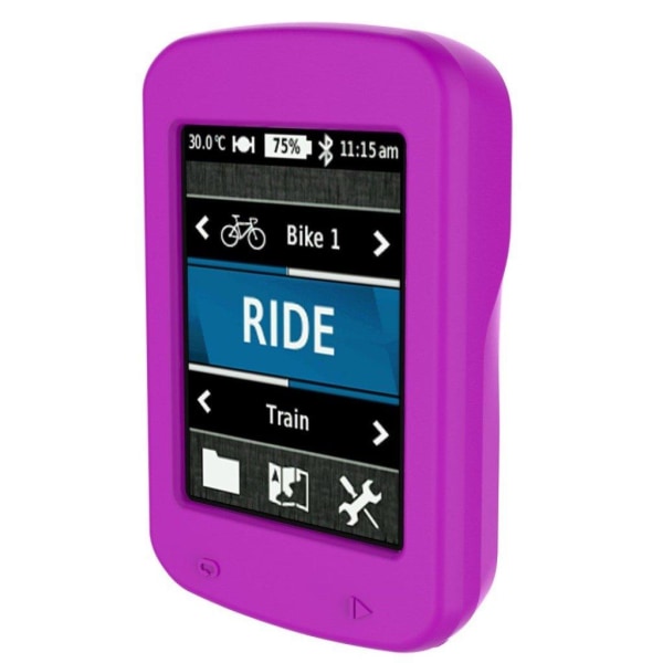 Garmin Edge 820 Flexibelt silikon skydds ram - Lila Lila