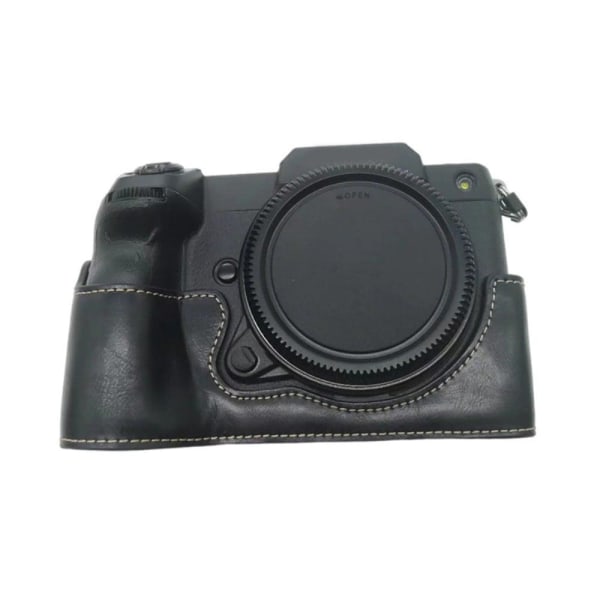 Fujifilm GFX 50S II / GFX 100S half-body leather case - Black Svart