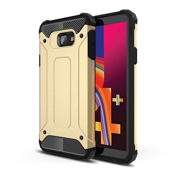 Samsung Galaxy J4 Plus (2018) armor guard hybrid etui - Guld Gold