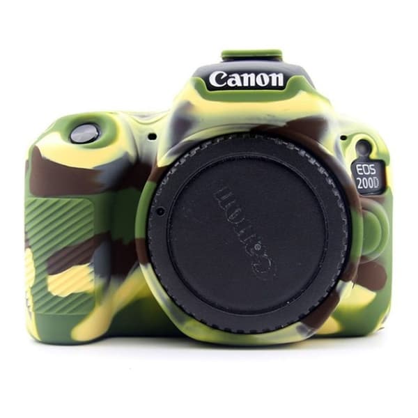 Canon EOS 200D kameraskydd silikonmaterial stötdämpande - Kamoflage multifärg