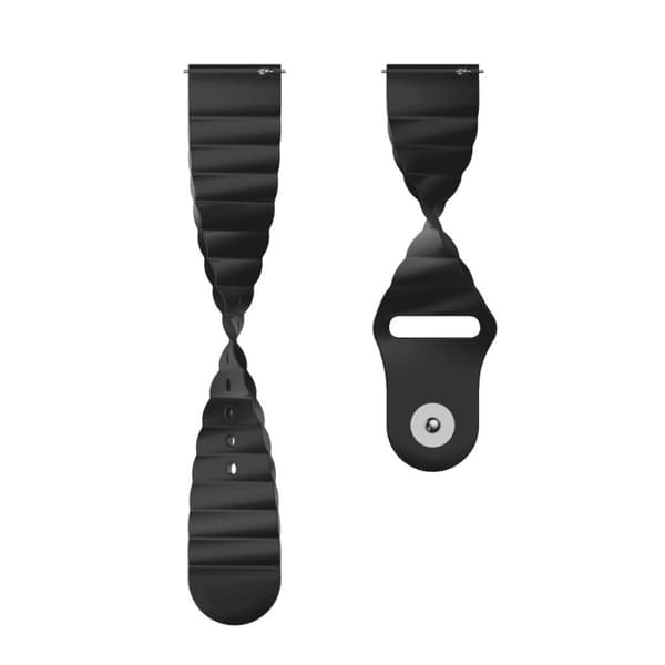 Silikoninen kellonauha Huawei ja Amazfit - Musta Black