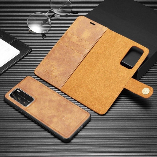 DG.MING Huawei P40 Pro 2-i-1 pung etui - Brun Brown