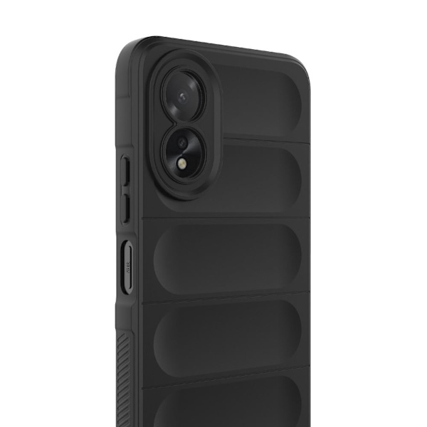 Mjukt greppformat skal för Oppo A38 - Silver/Grå Silvergrå