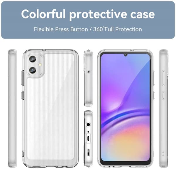 Samsung Galaxy A05 älykäs akryylikansi - Läpinäkyvä Transparent