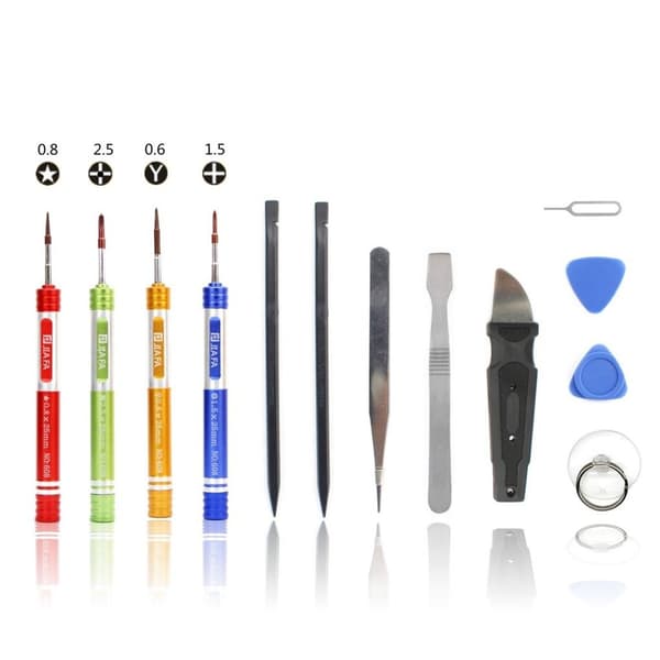 JF-611 13-in-1 verktygs-set reparera mobiltelefon multifärg