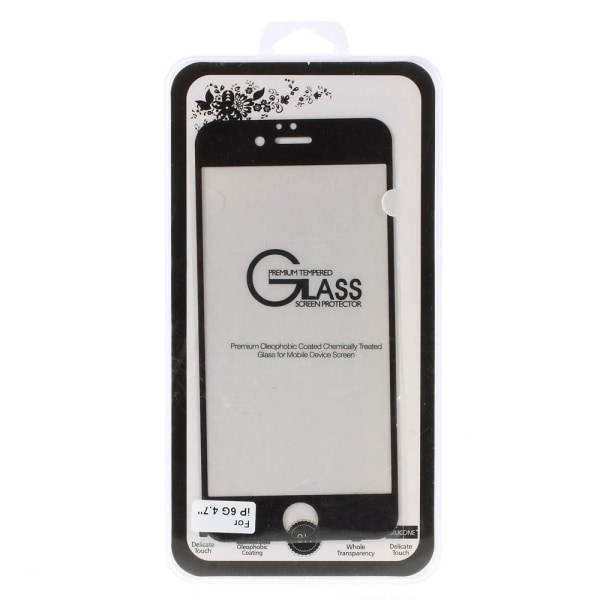 Skærmbeskyttelse i hærdet glas (sort) til iPhone 6 Black