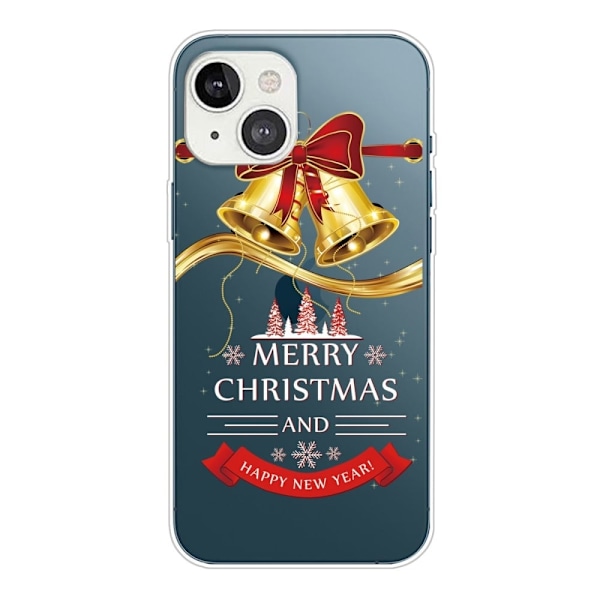 Juleveske til iPhone 14 - Gullklokke Gold