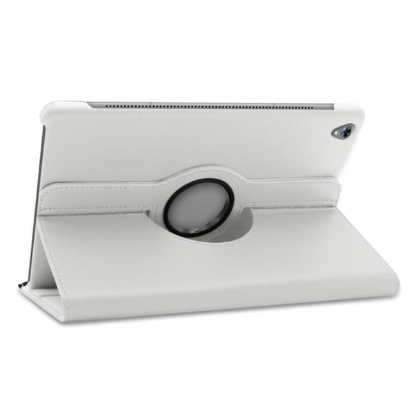 Huawei MediaPad M6 10.8 360 graders litchi grain läderfodral - Vit Vit