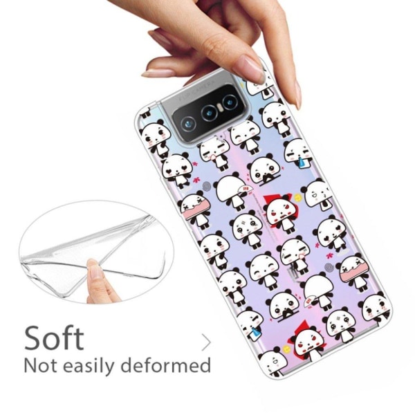 Deco ASUS Zenfone 7 Pro case - Little Pandas White
